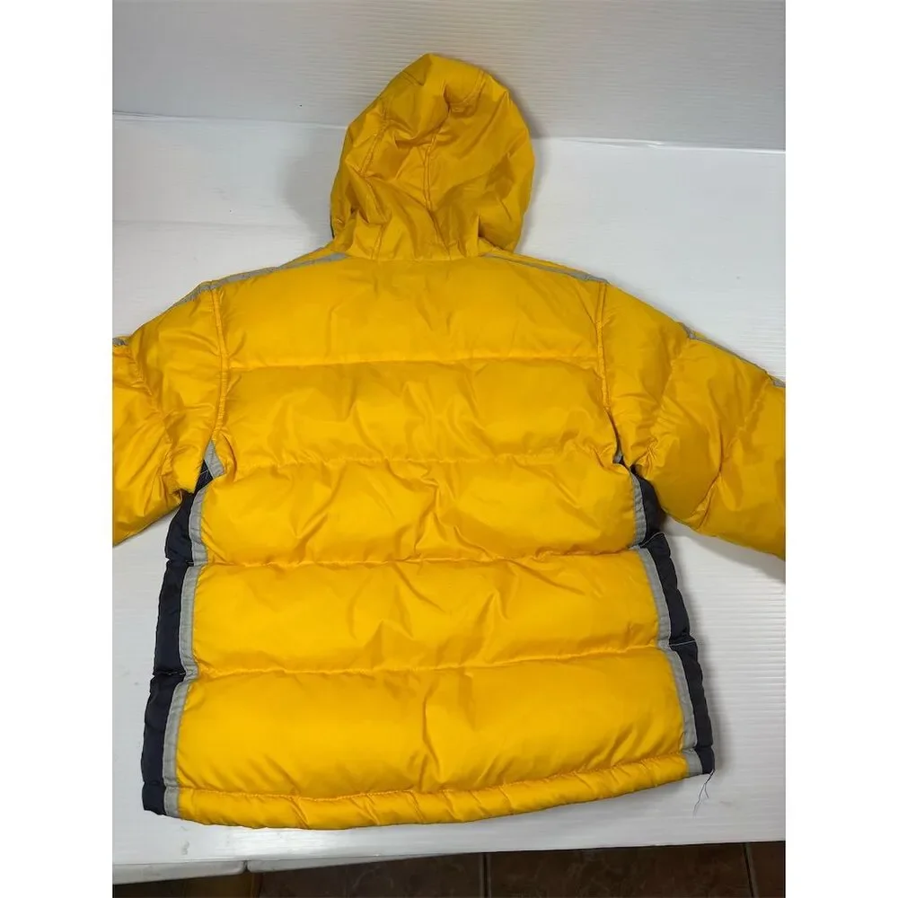 I‎ Madison Kids Yellow Hooded Puffer Jacket with Fleece Lining